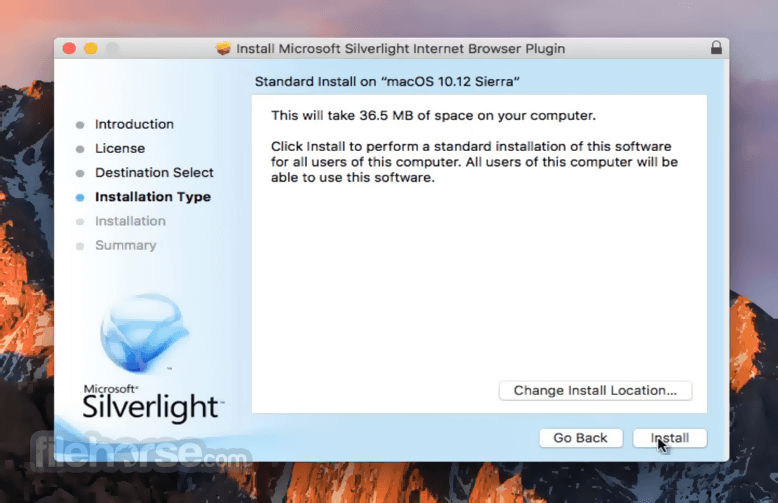 ie with silverlight for mac